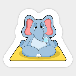 Elephant Yoga Meditation Sticker